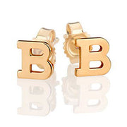 10K/14K Gold Personalized Initial Stud Earrings