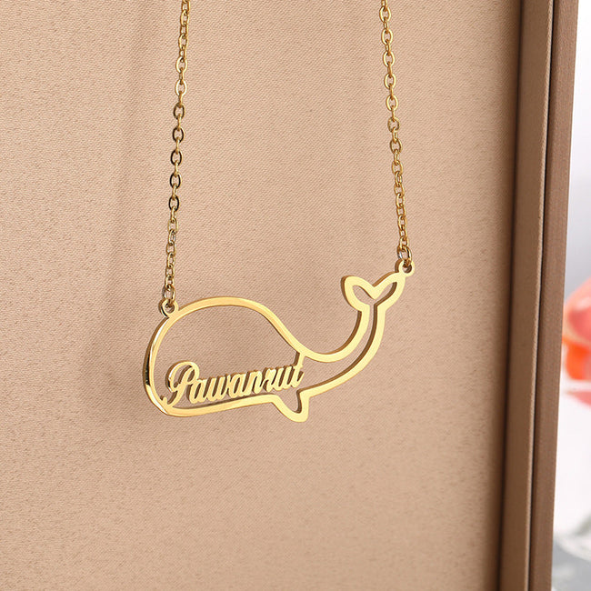 New Hollow Stainless Steel Necklace Personalized Necklace Animal Men And Women Pendant Jewelry