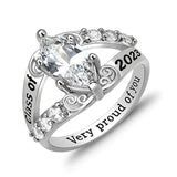 Personalized Class Rings High School and College for Women/Girls Graduation Gift