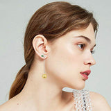 Dangle Drop Long Earrings Sterling Silver Sunflower Leaf Hypoallergenic Earrings