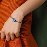Love Heart Adjustable Bangle Bracelets-Blue Purple Crystals from Crystal I Love You Bracelet Hypoallergenic 
