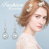 925 Sterling Silver Drop Earrings Infinity Love Knot Earrings with Fishhook