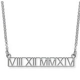 925 Sterling Silver Rectangle Mini Personalized Initial Necklace Adjustable 16”-20”