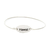 925 Sterling Silver Personalized City Name Bangle