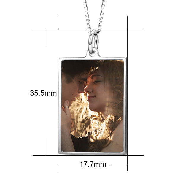 You're My Angel -10K/14K Gold Personalized Color Photo&Text Necklace Adjustable 16”-20”
