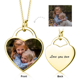 Personalized Adjustable 16”-20” Kids Color Photo Necklace -14K Gold