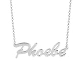 Phoele - Copper/925 Sterling Silver Adjustable 16”-20” Personalized Classic Name Necklace