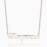 925 Sterling Silver Personalized Symbol Classic Name Necklace