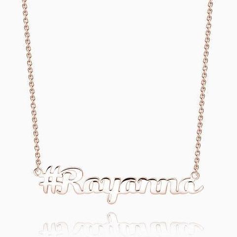 925 Sterling Silver Personalized Symbol Classic Name Necklace