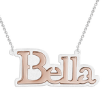 Sterling Silver Name Necklace Adjustable Chain 16"-20‘’