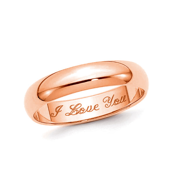 Copper/925 Sterling Silver Personalized  Engraved Ring
