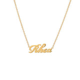 Rhea - 925 Sterling Silver Personalized Script Name Necklace Adjustable Chain 16”-20”