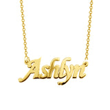 Ashlyn - 925 Sterling Silver Personalized Name Necklace Adjustable 18”-20”