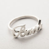 Copper/925 Sterling Silver Personalized Name Ring