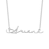 Ariana - Signature Style Copper/925 Sterling Silver Personalized Name Necklace Adjustable 18”-20”