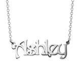 "Ashley"-Copper/925 Sterling Silver Personalized Name Necklaces Adjustable Chain 16”-20”