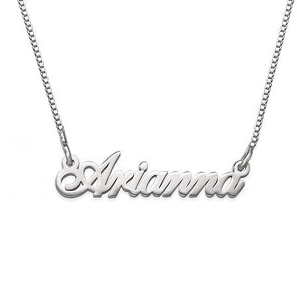 925 Sterling Silver Personalized Tiny Classic Name Necklaces Adjustable Chain 16”-20”