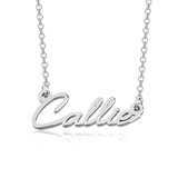 Callie - 925 Sterling Silver Personalized Dainty Name Necklace Adjustable Chain 16”-20"