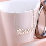 Katie - Adjustable Chain 925 Sterling Silver Personalized Name Necklace