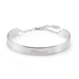 925 Sterling Silver Personalized Engravable Adjustable  Cuff