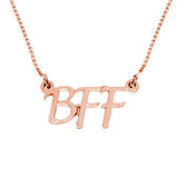 Copper/925 Sterling Silver Personalized Best Friend Necklace Adjustable 16”-20”