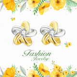 925 Sterling Silver Daisy Fashion Jewelry Attract Studs