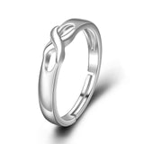 925 Sterling Silver Infinity Wedding Engagement Ring