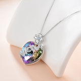 Best Mother's Gift with Crystals Heart