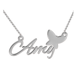 Copy of "Amy"Style 14K Personalized  Name Necklace Adjustable 16”-20”-White Gold/Yellow Gold/Rose Gold