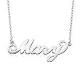 Mary - 925 Sterling Silver Personalized Name Necklace Adjustable 16”-20”