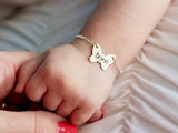 925 Sterling Silver Butterfly Personalized Baby Bracelet Custom Baby Gift  Personalized Gift  Personalized Jewelry